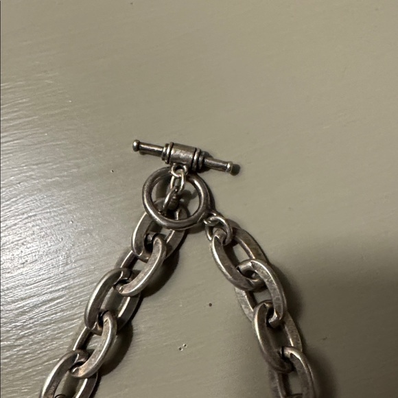 Silver Chain Necklace with Pendant - Picture 3 of 3